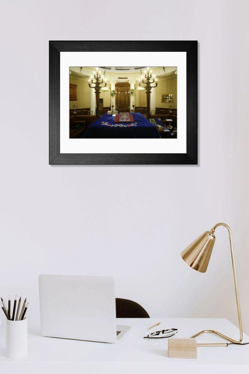 Shown hanging in a room: Modern 14"x12" (36x31cm)