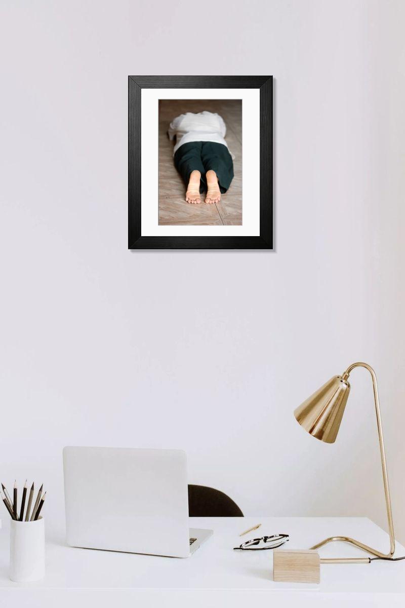 Shown hanging in a room: Modern 14"x12" (36x31cm)