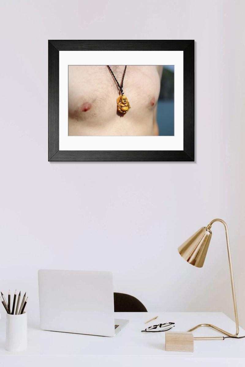 Shown hanging in a room: Modern 14"x12" (36x31cm)