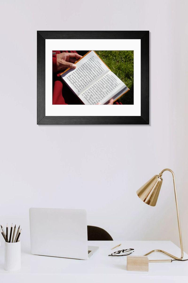 Shown hanging in a room: Modern 14"x12" (36x31cm)