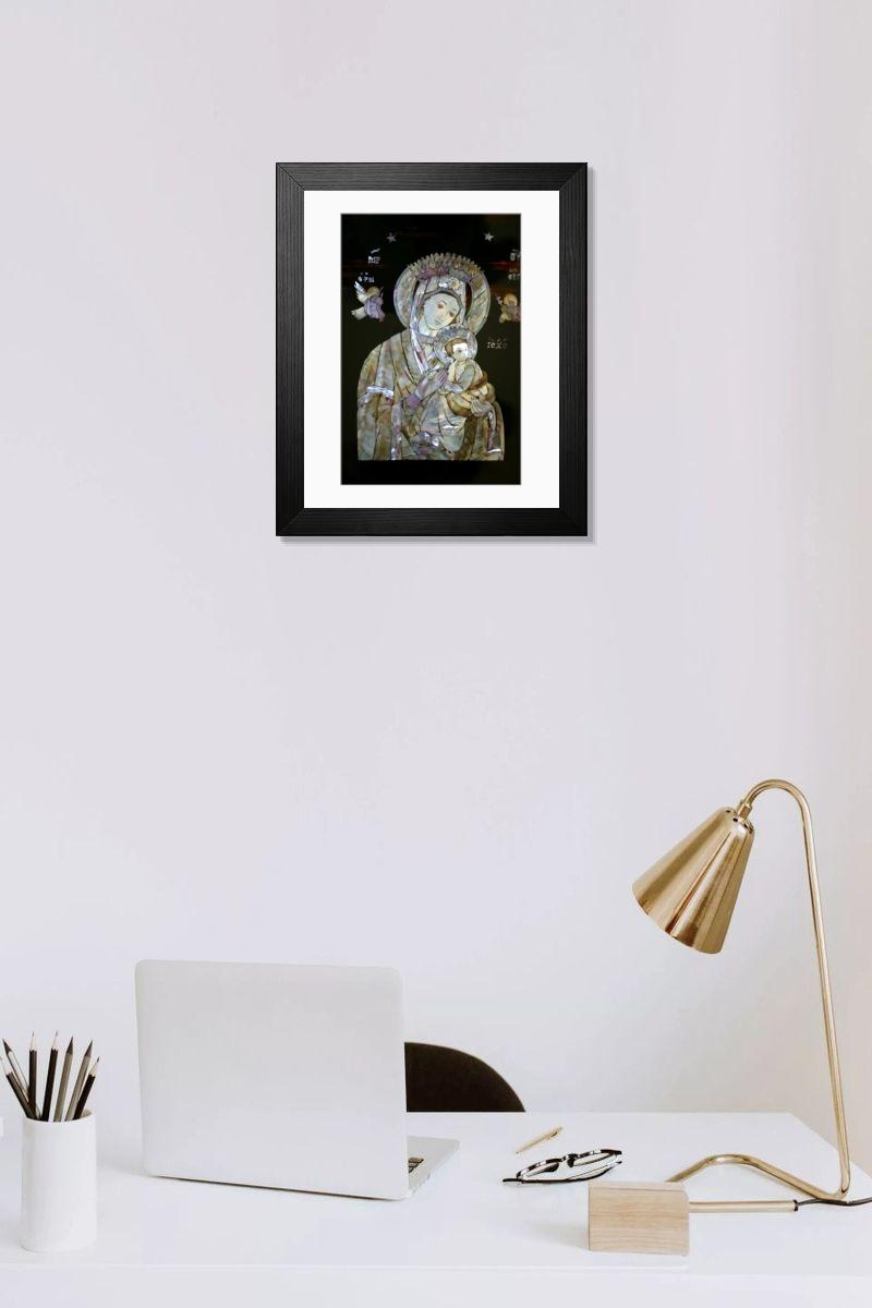 Shown hanging in a room: Modern 14"x12" (36x31cm)