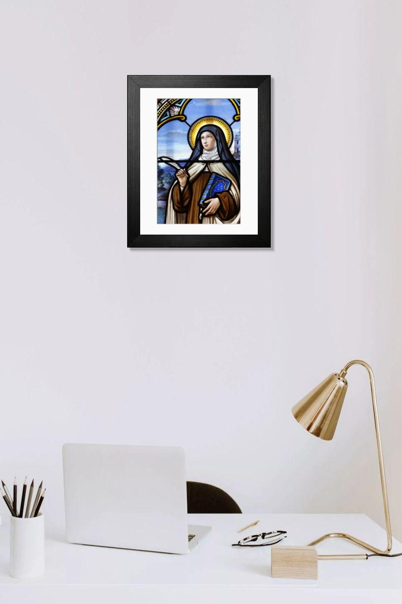 Shown hanging in a room: Modern 14"x12" (36x31cm)
