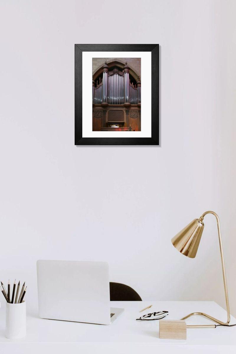 Shown hanging in a room: Modern 14"x12" (36x31cm)