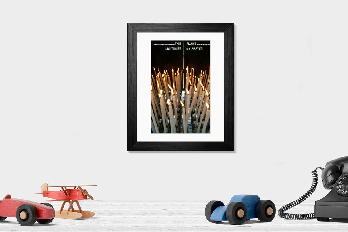 Shown hanging in a room: Modern 14"x12" (36x31cm)