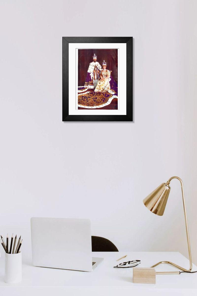 Shown hanging in a room: Modern 14"x12" (36x31cm)