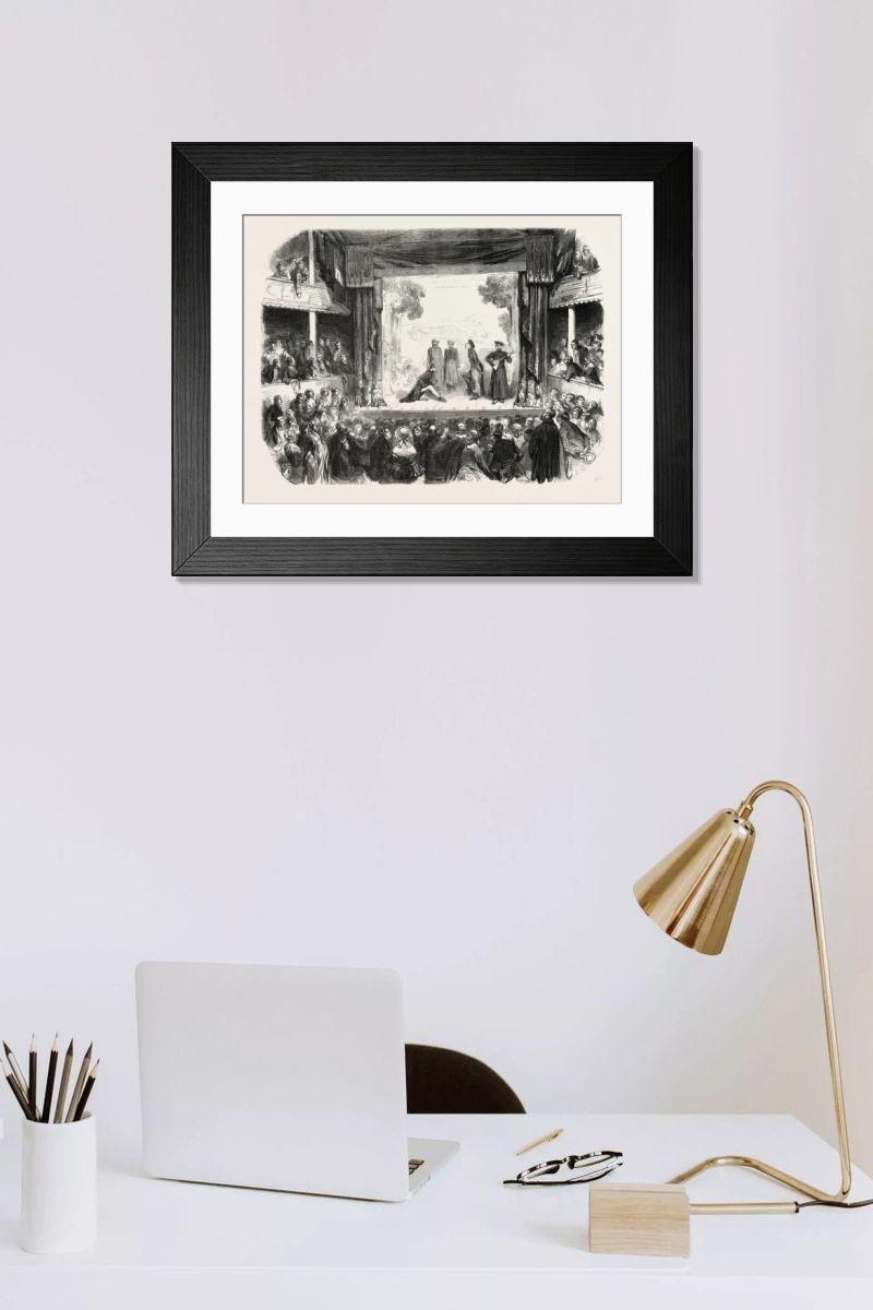 Shown hanging in a room: Modern 14"x12" (36x31cm)