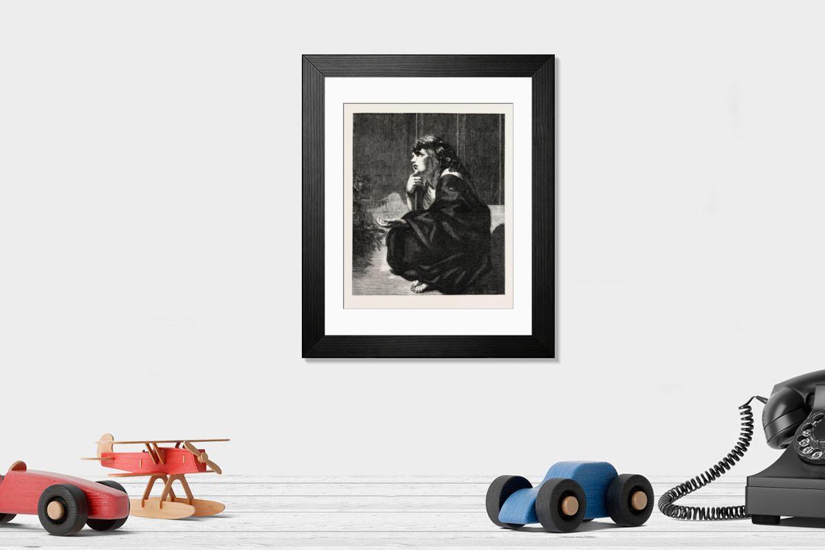 Shown hanging in a room: Modern 14"x12" (36x31cm)
