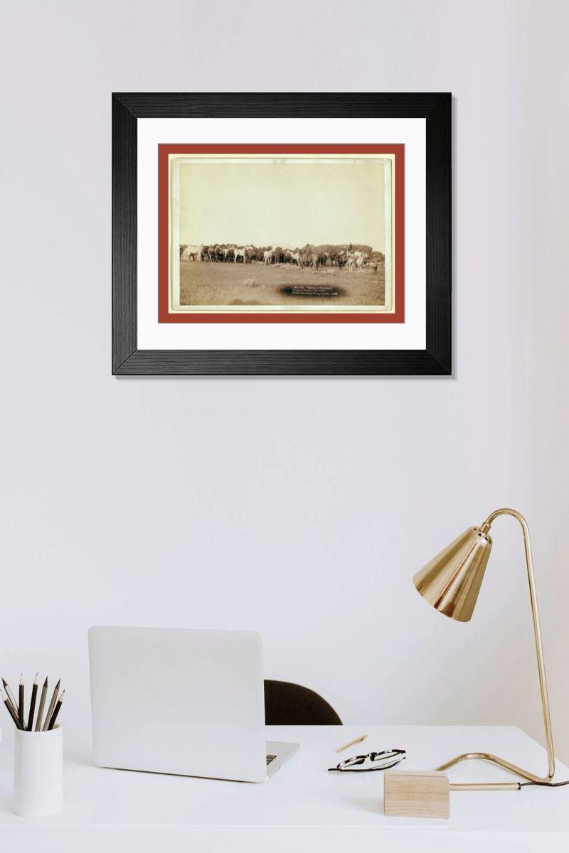 Shown hanging in a room: Modern 14"x12" (36x31cm)