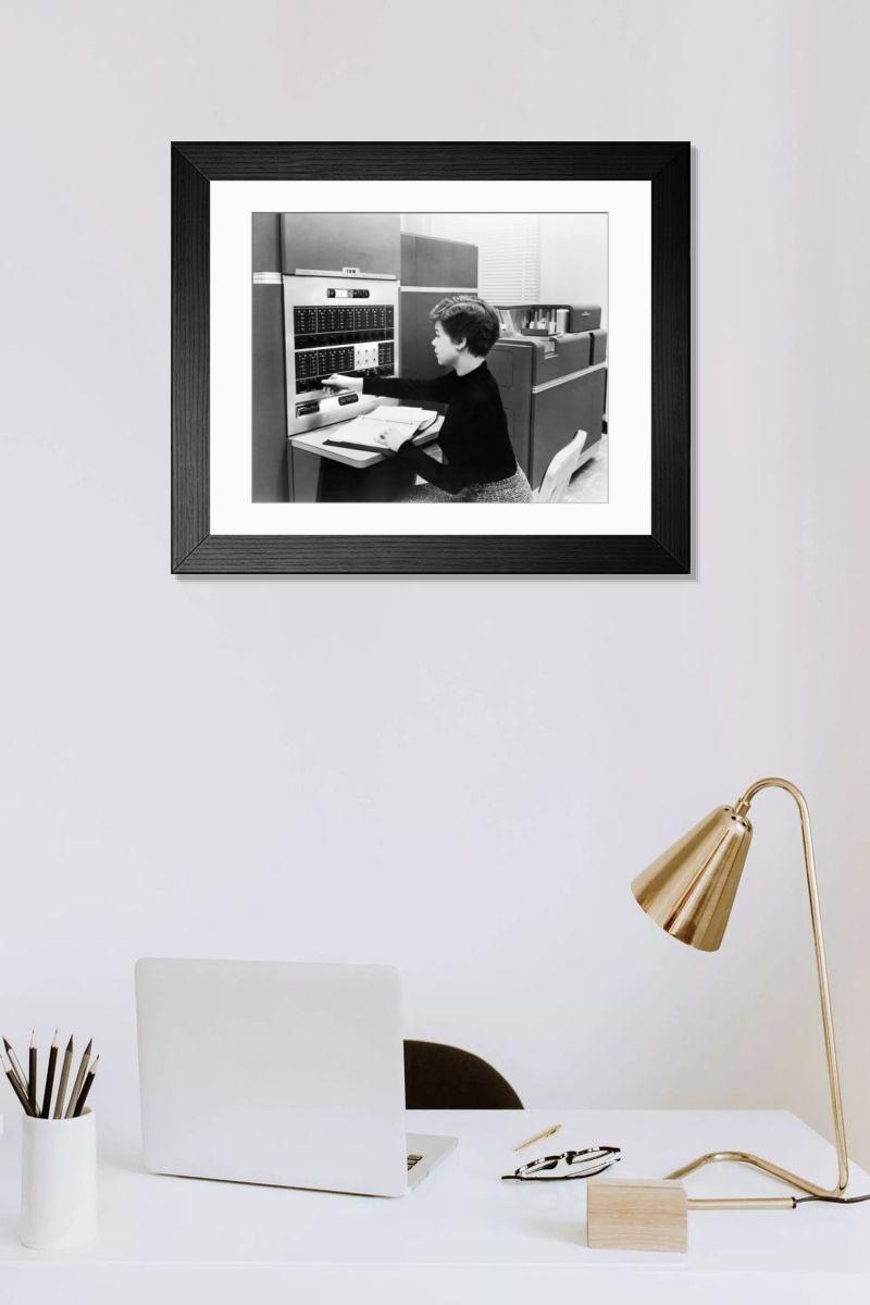 Shown hanging in a room: Modern 14"x12" (36x31cm)
