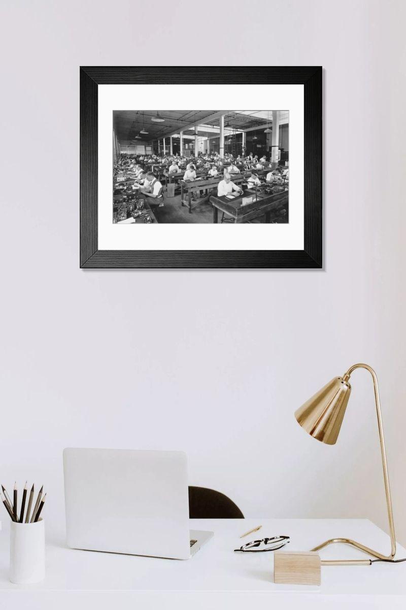 Shown hanging in a room: Modern 14"x12" (36x31cm)