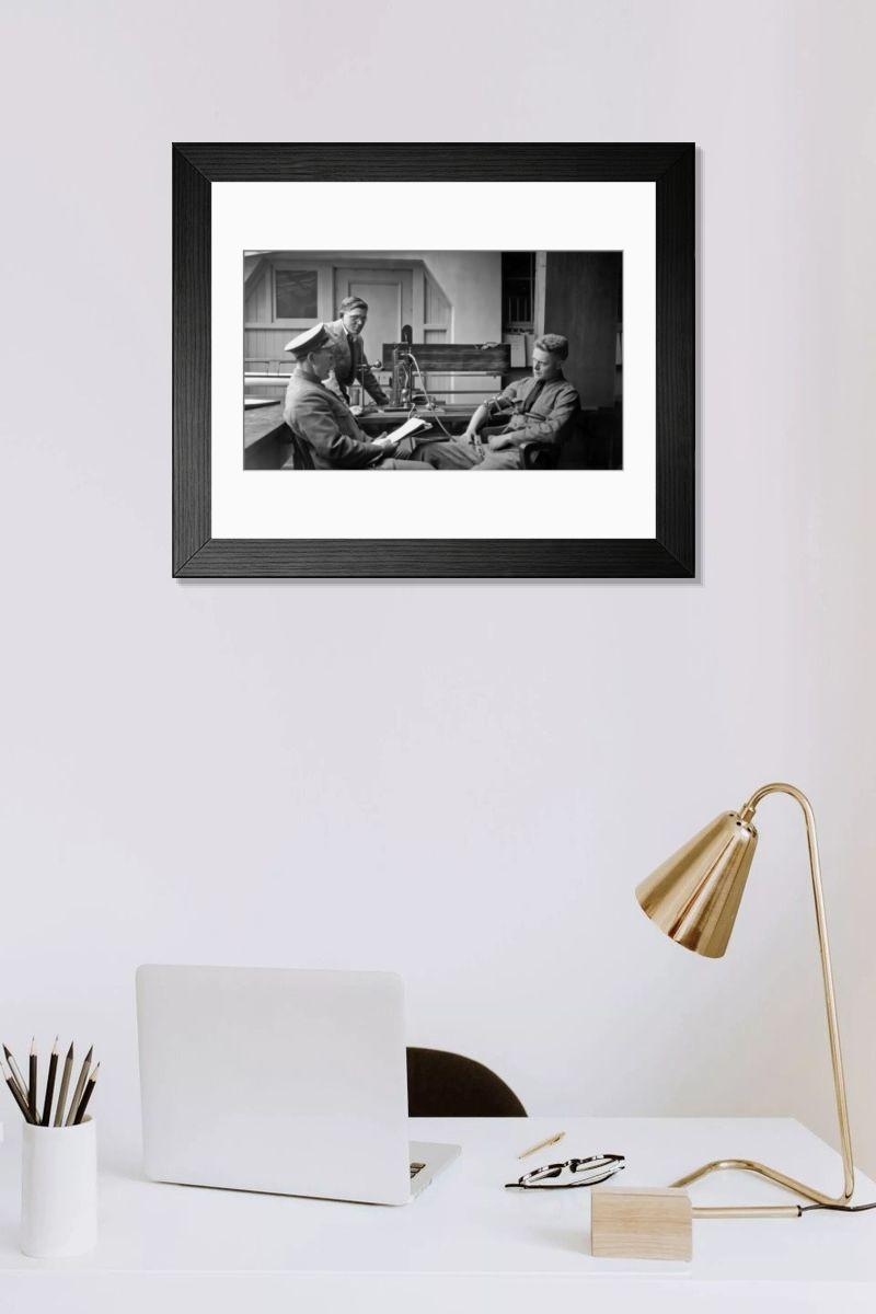 Shown hanging in a room: Modern 14"x12" (36x31cm)