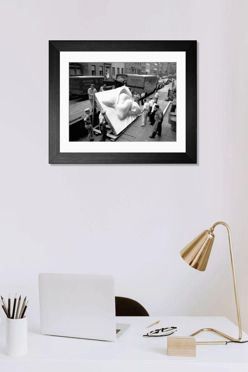 Shown hanging in a room: Modern 14"x12" (36x31cm)