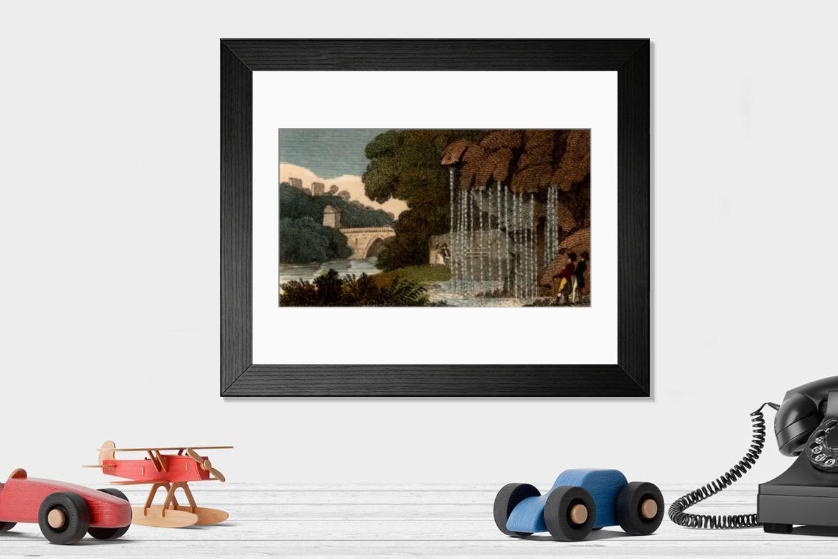 Shown hanging in a room: Modern 14"x12" (36x31cm)