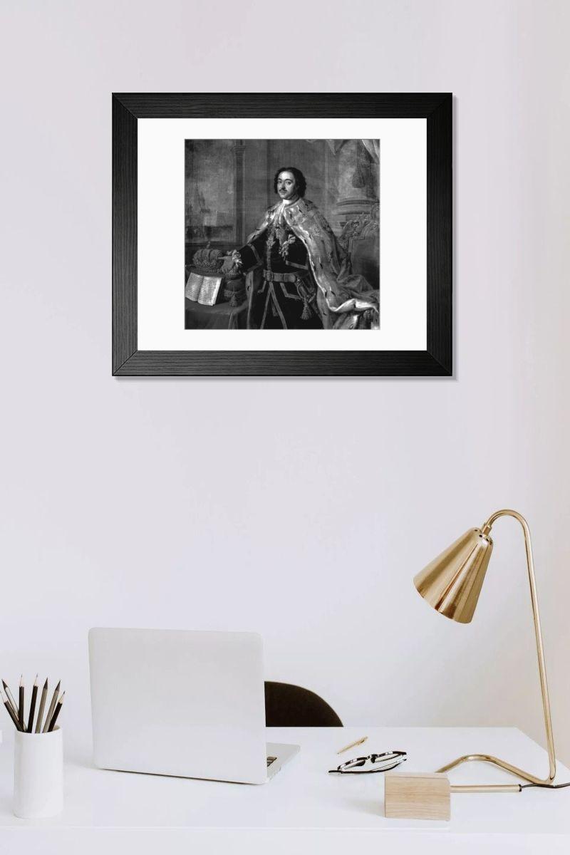 Shown hanging in a room: Modern 14"x12" (36x31cm)