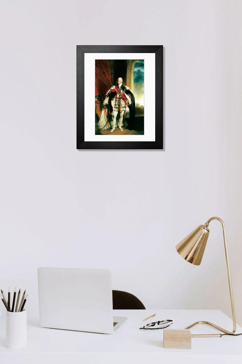 Shown hanging in a room: Modern 14"x12" (36x31cm)