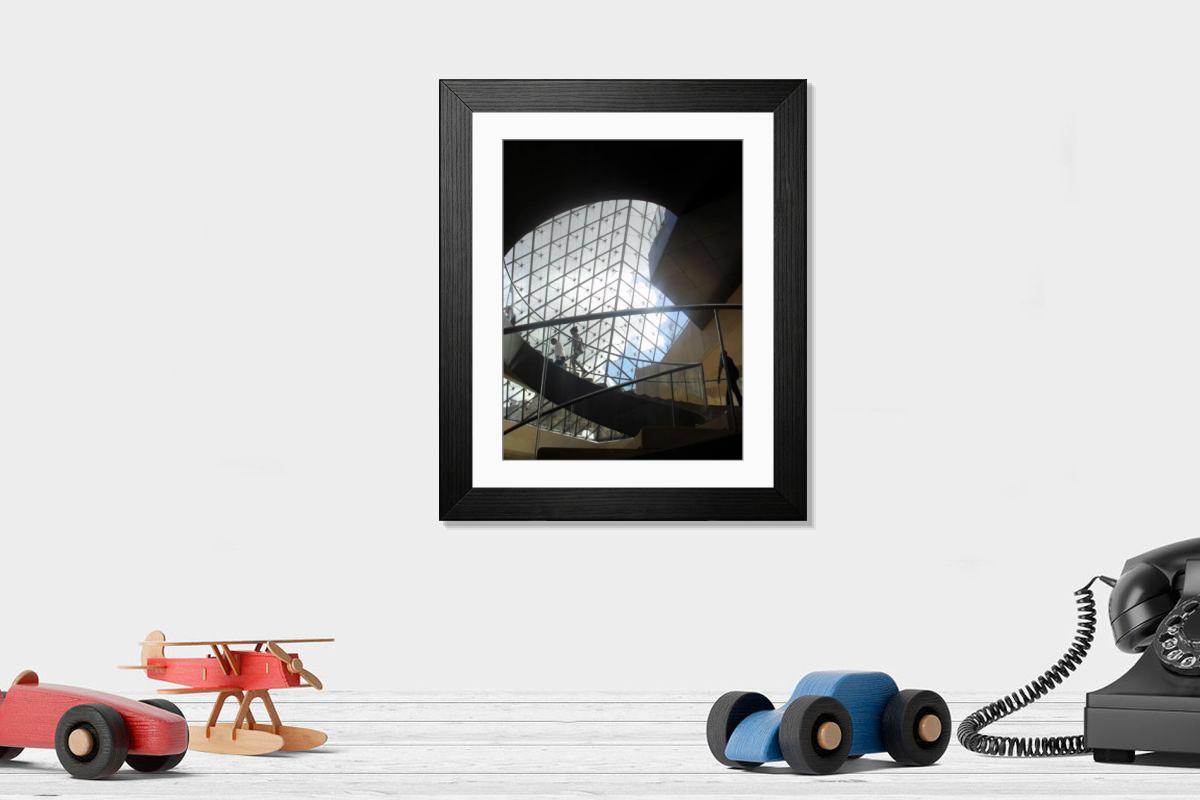 Shown hanging in a room: Modern 14"x12" (36x31cm)