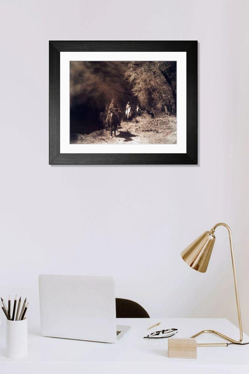 Shown hanging in a room: Modern 14"x12" (36x31cm)