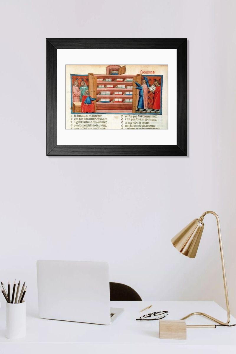 Shown hanging in a room: Modern 14"x12" (36x31cm)