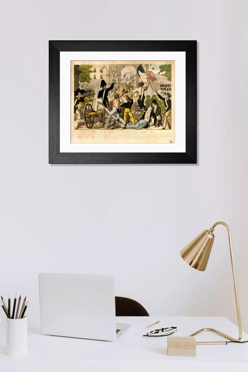 Shown hanging in a room: Modern 14"x12" (36x31cm)