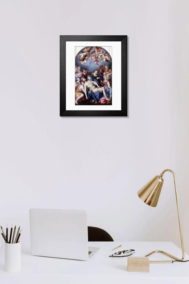 Shown hanging in a room: Modern 14"x12" (36x31cm)