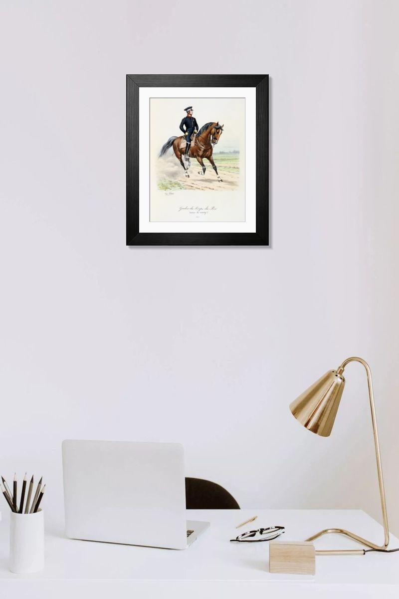 Shown hanging in a room: Modern 14"x12" (36x31cm)