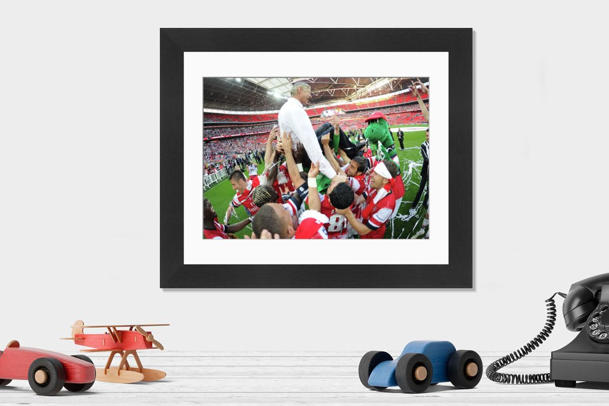 Framed Print of Arsenal's 2014 FA Cup Triumph Print. Framed Print