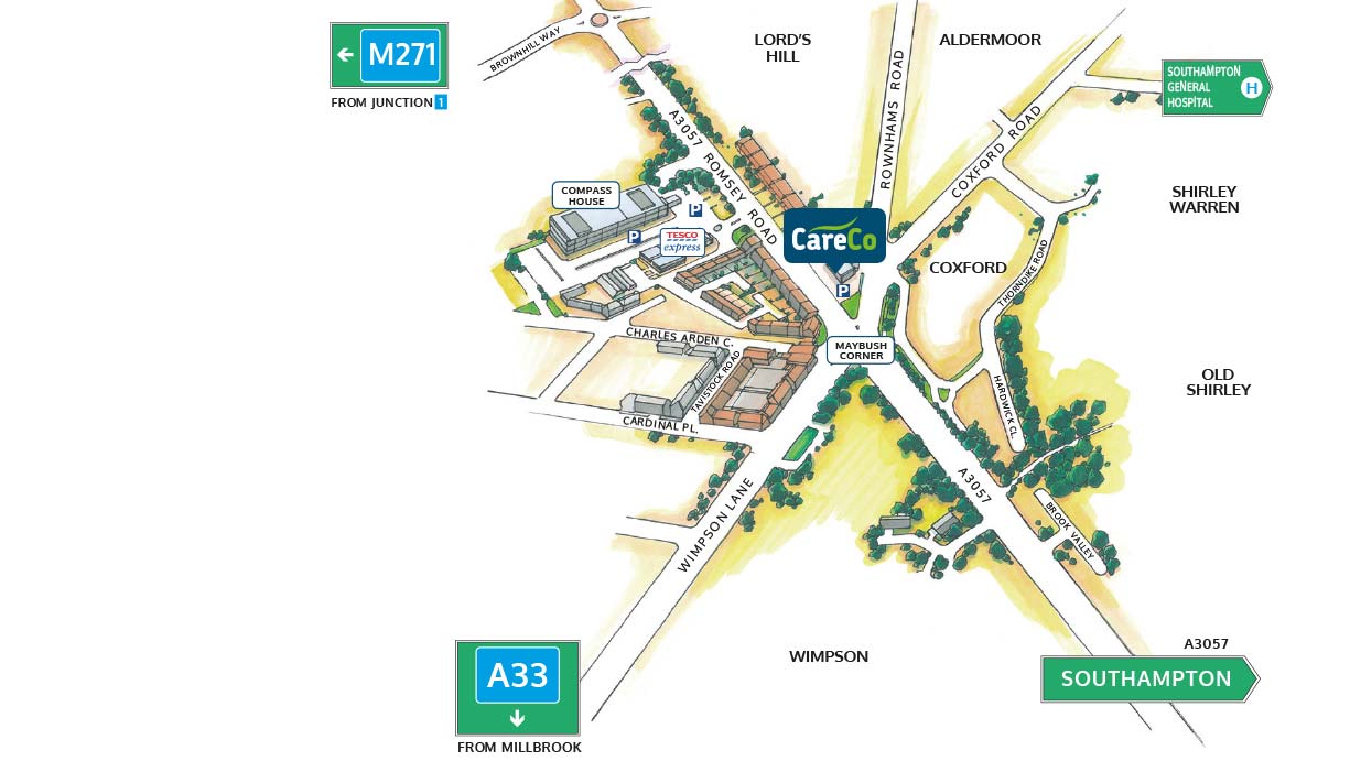 Southampton Mobility Shop CareCo Mobility Showroom in Hampshire