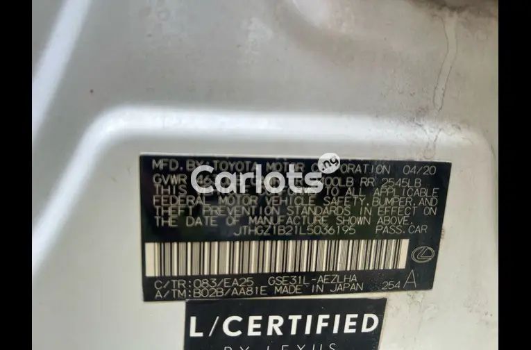 2020 LEXUS IS 350 F-SPORT - 3/5