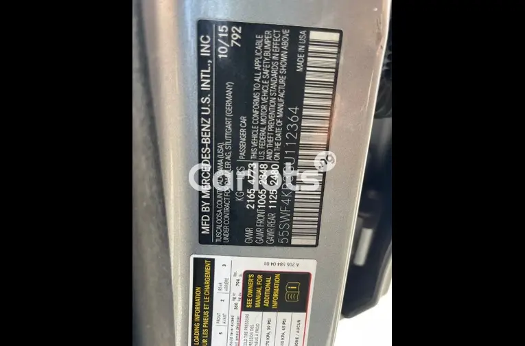 BELGIUM GRADE 2016 MERCEDES BENZ C300 4MATIC - 4/5