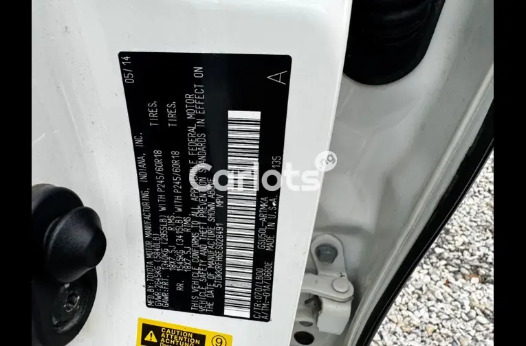 2015 TOYOTA HIGHLANDER XLE - 5/5