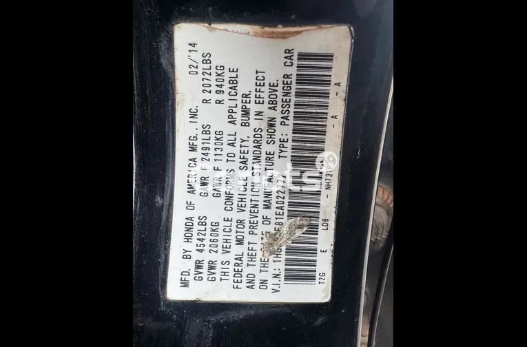 2014 HONDA ACCORD (UPGRADED) - 5/7