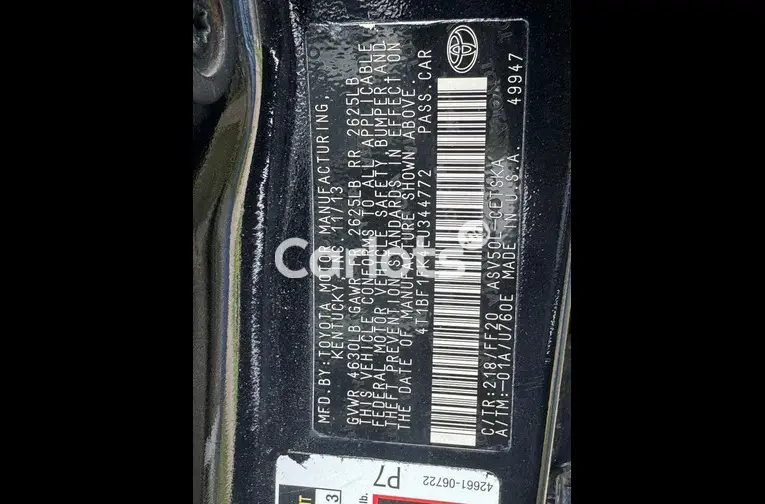 2014 TOYOTA CAMRY S E - 7/7