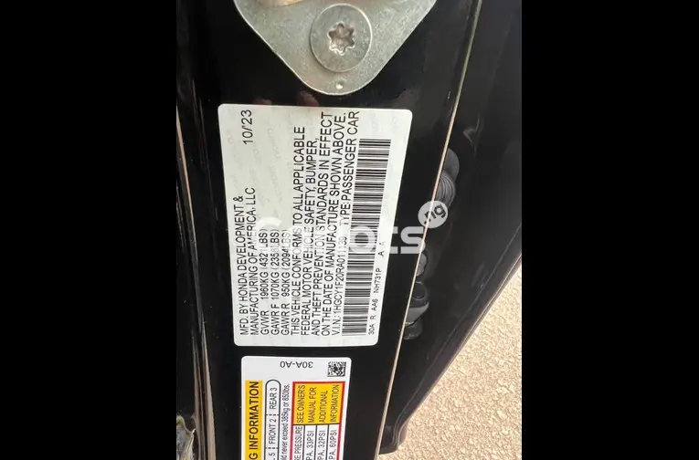 HONDA ACCORD 2024 - 5/6