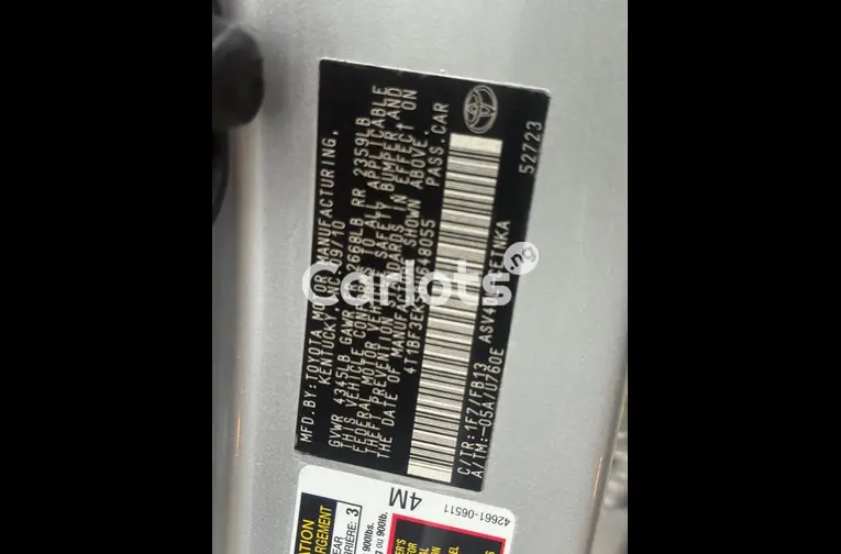 2011 TOYOTA CAMRY - 3/7