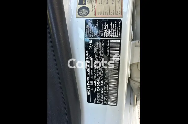 BELGIUM GRADE 2011 MERCEDES BENZ E350 - 5/7