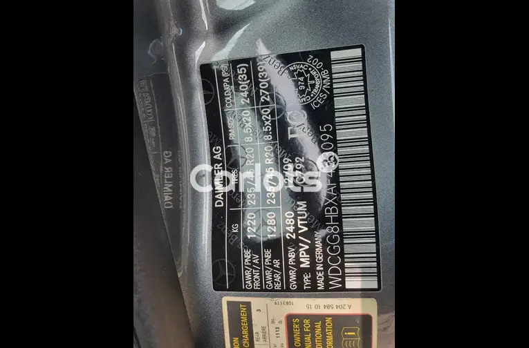 2010 Mercedes Benz GLK 350 (gray) - 2/7