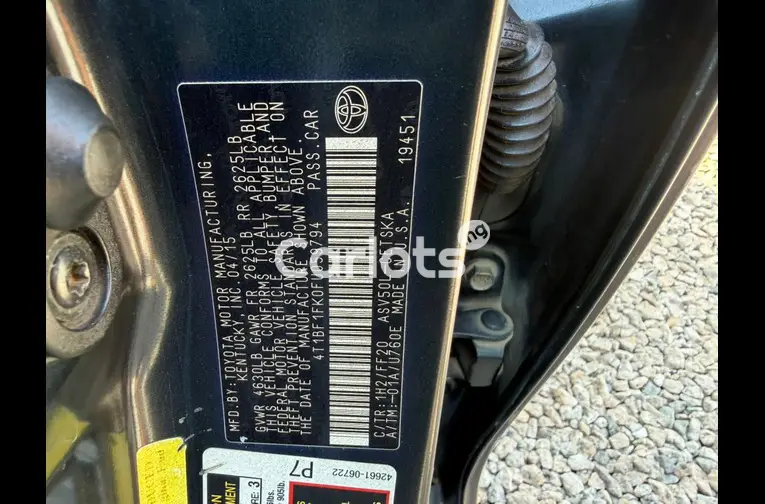 2015 TOYOTA CAMRY S E - 5/7