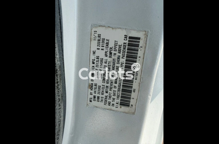 Clean used Honda Accord Coupe 2016 model V6 engine - 6/6