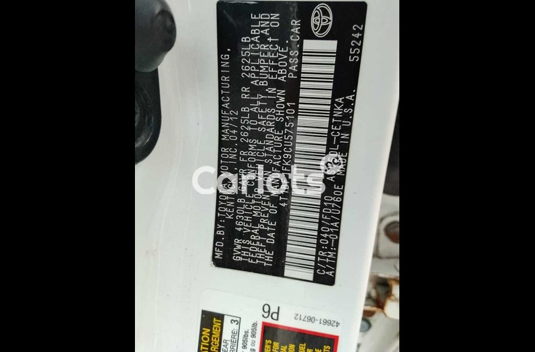 2012 Toyota Camry LE - 6/7