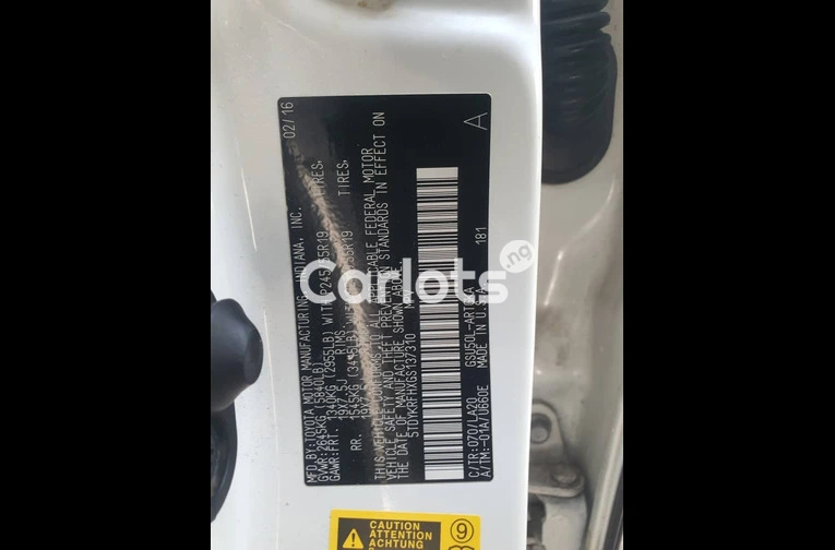 Toyota Highlander 2016 (WHITE) - 2/7