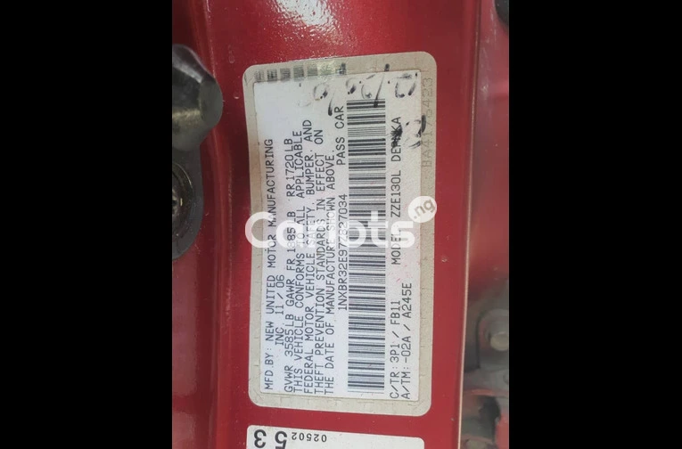 Registered 2007 Toyota Corolla CE - 3/7