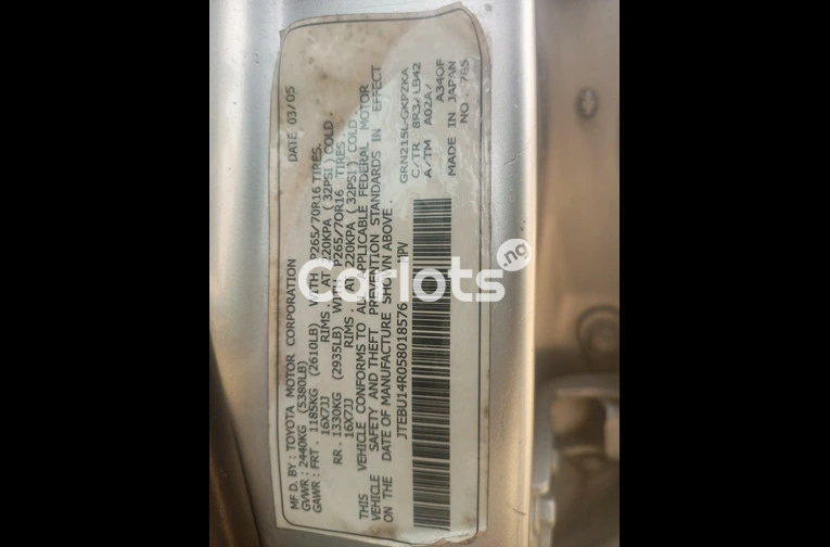 Toyota 4Runner 2005 Silver - 5/7