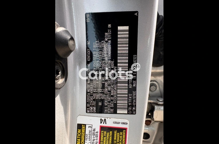 FOREIGN USED 2011 TOYOTA VENZA AWD 4PLUGS - 4/7