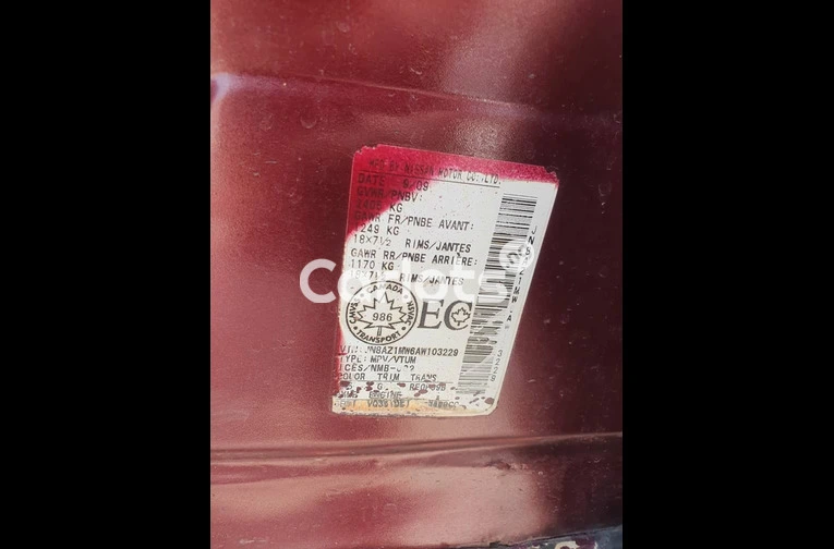 Registered 2010 Nissan Murano AWD - 3/7