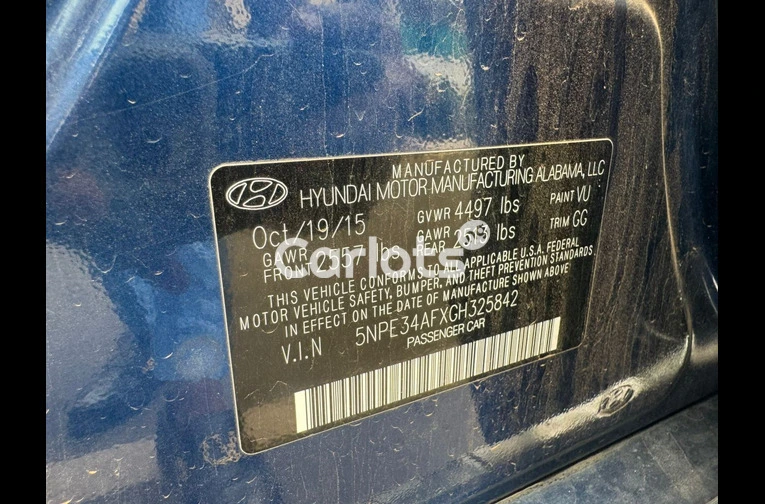 HYUNDAI 2016 SONATA - 6/7