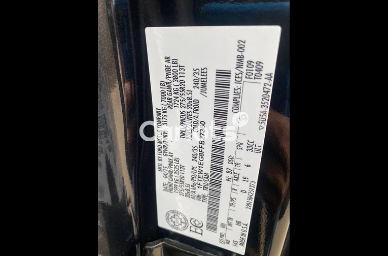 2015 Ford F-150  Foreign Used - 6/7