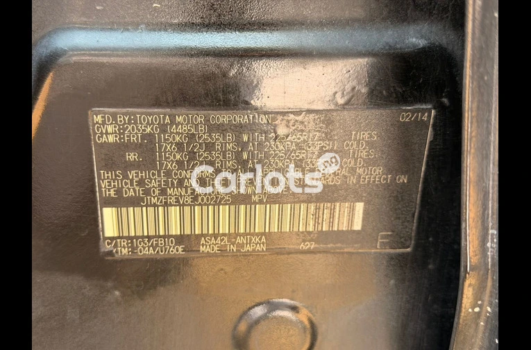 2013 TOYOTA RAV4 LE - 6/7