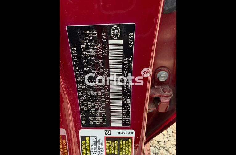 Foreign Used 2018 Toyota Camry XLE