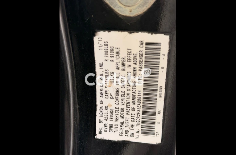 HONDA ACCORD 2014 - 3/7