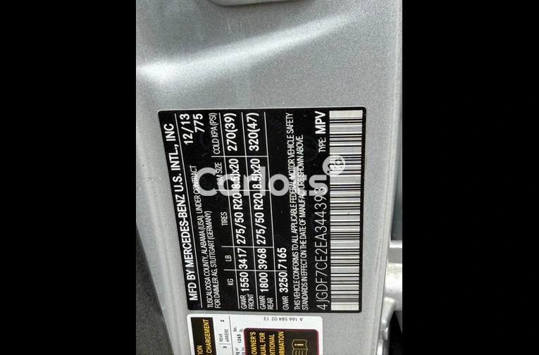 FOREIGN USED 2014 MERCEDES BENZ GL450 4MATIC FULL OPTION - 6/7